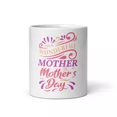 kaffeetasse "for a wonderful mother on mother's day" online kaufen bei shomugo gmbh