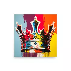 crown poster | pop art poster | wall art poster - 5 different sizes online kaufen bei shomugo gmbh