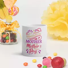 KAFFEETASSE "FOR A WONDERFUL MOTHER ON MOTHER'S DAY" via SHOMUGO - Dein Brand Store im Online Marktplatz