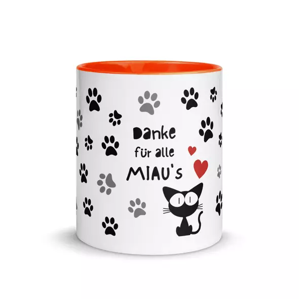 coffee mug "danke für alle miau's" online kaufen bei shomugo gmbh