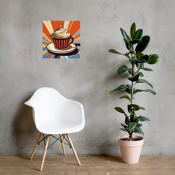 kaffee poster | pop art poster | wall art poster - 5 verschiedene größen online kaufen bei shomugo gmbh